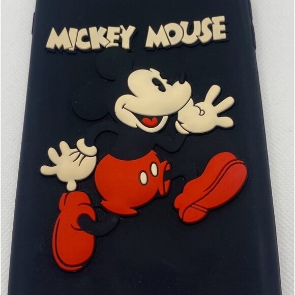 MICKEY MOUSE‎ RUNNING Black Phone Case 3D silicone iPhone 678 Plus - Picture 7 of 7